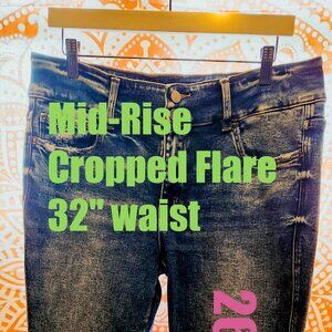 Flying Monkey Mid-Rise Cropped Flare